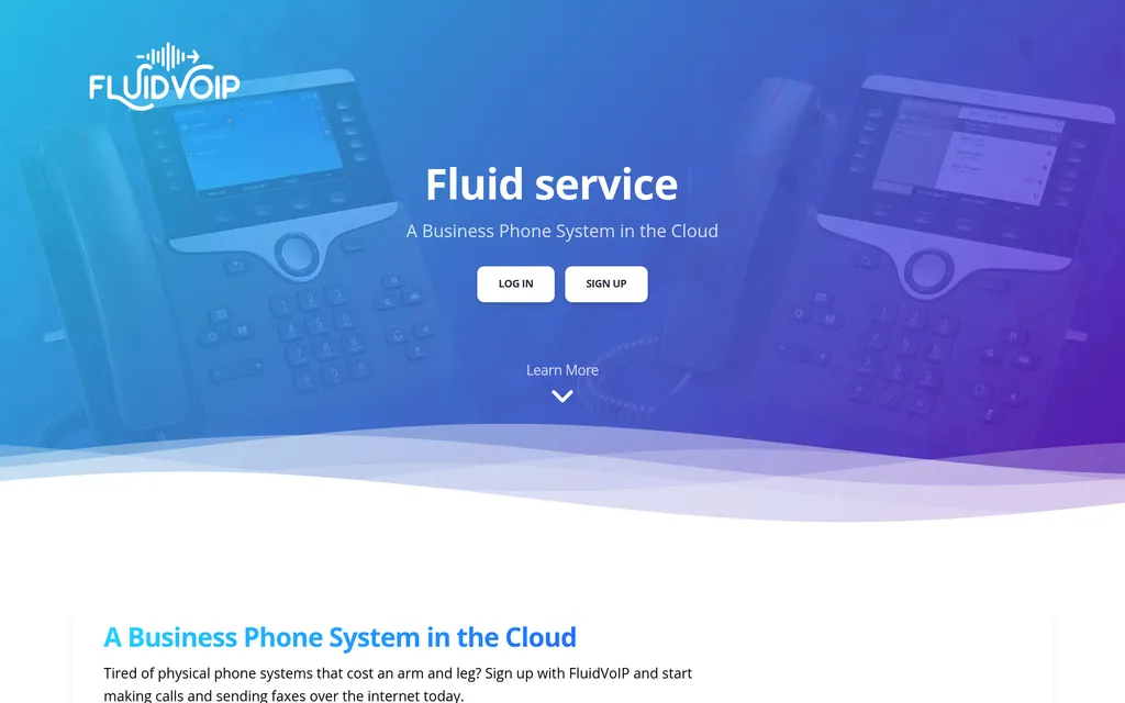 FluidVoIP website